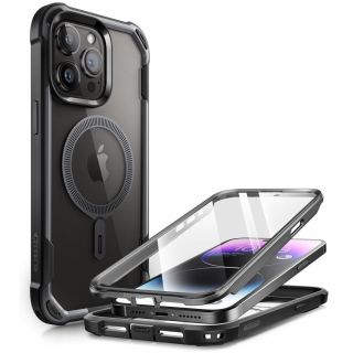 Supcase IBLSN Ares Mag MagSafe iPhone 15 Pro kemény ütésálló tok kijelzővédővel - fekete