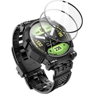 Supcase IBLSN ArmorBox Samsung Galaxy Watch 6 / 5 / 4 (44mm) tok és szíj + 2db kijelzővédő - fekete