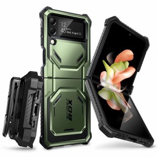 Supcase IBLSN Armorbox Samsung Galaxy Z Flip 4 ütésálló tok - zöld