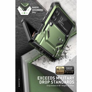 Supcase IBLSN Armorbox Samsung Galaxy Z Flip 4 ütésálló tok - zöld