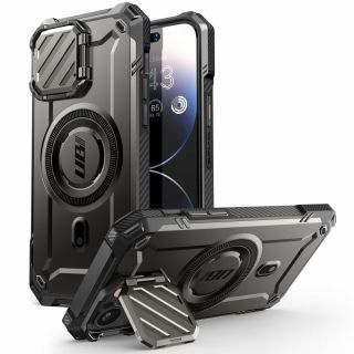 Supcase UB XT Mag MagSafe iPhone 15 kemény ütésálló tok kameravédővel - fekete
