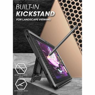 Supcase Unicorn Beetle Pro Samsung Galaxy Tab A8 10.5 X200 / X205 ütésálló tok kijelzővédővel - fekete
