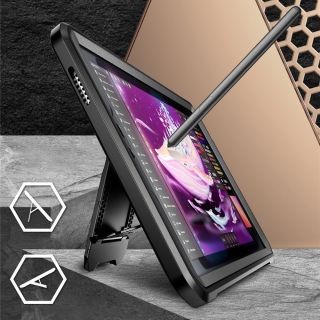 Supcase Unicorn Beetle Pro Samsung Galaxy Tab A9 8,7” X110 / X115 ütésálló tok kijelzővédővel - fekete