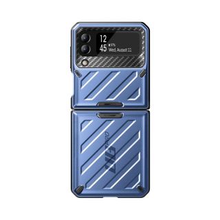 Supcase Unicorn Beetle Pro Samsung Galaxy Z Flip 4 ütésálló hátlap tok - kék