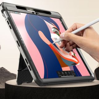 Supcase Unicorn Beetle Pro iPad Air 11" 6 (2024) ütésálló hátlap tok kijelzővédővel - fekete