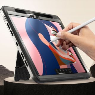 Supcase Unicorn Beetle Pro iPad Pro 11” (2024) ütésálló hátlap tok kijelzővédővel - fekete