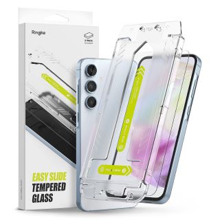 Ringke EasySlide Samsung Galaxy A35 5G kijelzővédő üveg felhelyező applikátorral - 2db