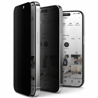 Ringke Privacy iPhone 15 Pro Max betekintésgátló teljes kijelzővédő üvegfólia
