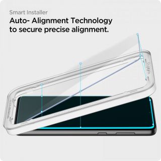 Spigen GLAS.tR AlignMaster Samsung Galaxy A33 5G teljes kijelzővédő üveg felhelyező kerettel - 2db