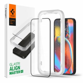 Spigen GLAS.tR AlignMaster iPhone 13 mini teljes kijelzővédő üvegfólia + felhelyező