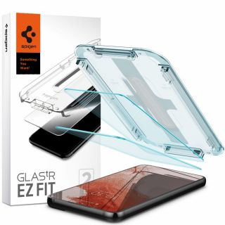 Spigen Glas.tR ezFIT Samsung Galaxy S22+ Plus kijelzővédő üveg felhelyezővel - 2db
