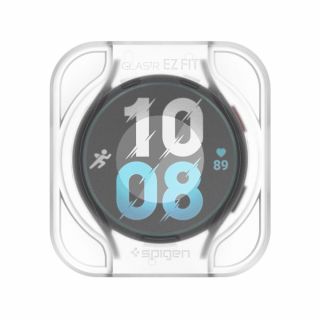 Spigen Glas.tR Ez-Fit Samsung Galaxy Watch 6 (40 MM) kijelzővédő üvegfólia - 2db - átlátszó