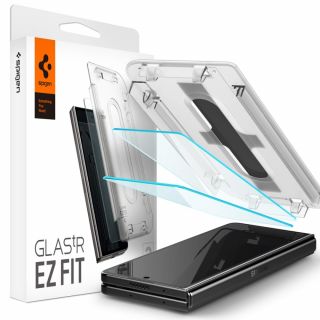 Spigen GLAS.tR EZ Fit Samsung Galaxy Z Fold 5 külső kijelzővédő üveg felhelyező applikátorral - 2db