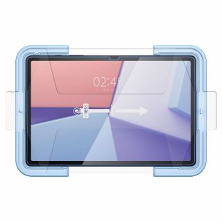 Spigen GLAS.tR EZ Fit Samsung Galaxy Tab S9+ Plus 12,4" X810 / X816B kijelzővédő üvegfólia felhelyezőkerettel
