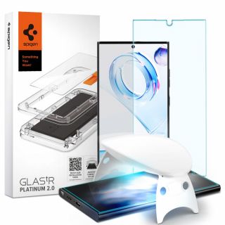 Spigen Glas.tR Platinum 2.0 Samsung Galaxy S23 Ultra kijelzővédő üveg + UV lámpa