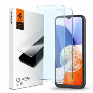 Spigen glass.tr Slim Samsung Galaxy A14 5G kijelzővédő üveg - 2db