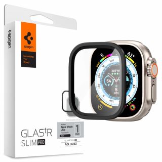 Spigen Glas.tR Slim Pro Apple Watch Ultra 49mm kijelzővédő üveg - fekete