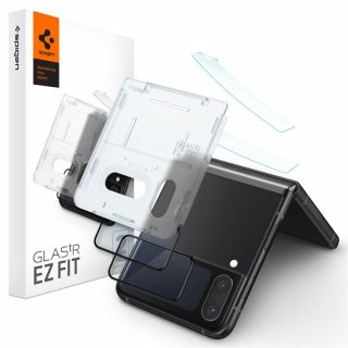 Spigen Glas.tR EZ Fit Samsung Galaxy Z Flip 4 külső üvegfólia felhelyezővel - 2db