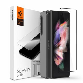 Spigen GLAS.tR Slim Samsung Galaxy Z Fold 3 kijelző- és zsanérvédő üvegfólia