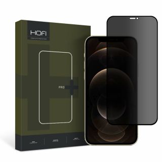 Hofi Anti Spy Glass Pro+ Privacy iPhone 12 / 12 Pro kijelzővédő üvegfólia - betekintésgátló
