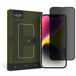 Hofi Anti Spy Glass Pro+ Privacy iPhone 13 / 13 Pro / 14 kijelzővédő üvegfólia - betekintésgátló