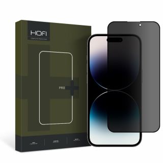 Hofi Anti Spy Glass Pro+ Privacy iPhone 14 Pro kijelzővédő üvegfólia - betekintésgátló