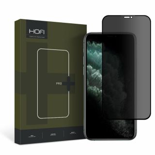 Hofi Anti Spy Glass Pro+ Privacy iPhone 11 Pro / XS / X kijelzővédő üvegfólia - betekintésgátló