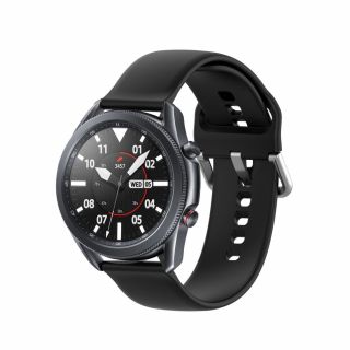 Tech-Protect Iconband Samsung Galaxy Watch 1 46mm / 3 45mm szilikon szíj (22mm széles) - fekete