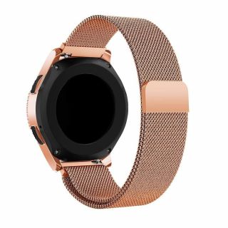 Tech-Protect Milaneseband Samsung Galaxy Watch 1 46mm / 3 45mm fém szíj (22mm széles) - rózsaszín