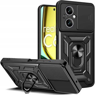 Tech-Protect CamShield Pro Relame C67 4G / LTE ütésálló hátlap tok kameravédővel - fekete