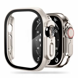 Tech-Protect Defense360 Apple Watch Ultra 49mm ütésálló szilikon tok előlappal - titán