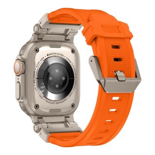 Tech-Protect Delta Pro Apple Watch 45mm / 44mm / 42mm / Ultra 49mm szíj - narancssárga/titán