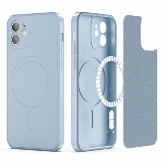 Tech-Protect Icon MagSafe iPhone 11 szilikon hátlap tok - kék