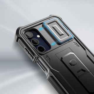 Tech-Protect Kevlar Cam+ Samsung Galaxy A15 5G / 4G ütésálló tok kijelző és kameravédővel - fekete