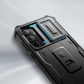 Tech-Protect Kevlar Cam+ Samsung Galaxy A55 5G ütésálló tok kijelző és kameravédővel - fekete