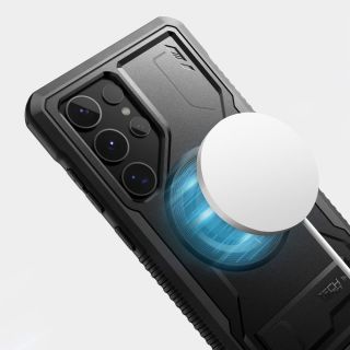 Tech-Protect Kevlar MagSafe+ Samsung Galaxy S24 Ultra ütésálló tok - fekete