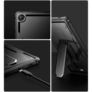 Tech-Protect Kevlar Pro Samsung Galaxy Tab A9+ Plus 11” X210 / X215 / X216 ütésálló hátlap tok kijelzővédővel - fekete