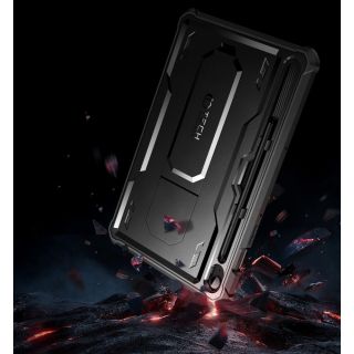 Tech-Protect Kevlar Pro Samsung Galaxy Tab S9 FE 10,9 X510 / X516B ütésálló hátlap tok kijelzővédővel - fekete
