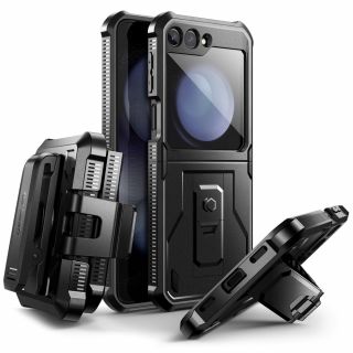 Tech-Protect Kevlar Pro Samsung Galaxy Z Flip 5 tok és kijelzővédő - fekete