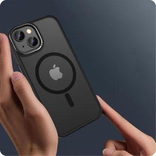 Tech-Protect MagMat2 MagSafe iPhone 15 kemény hátlap tok - fekete