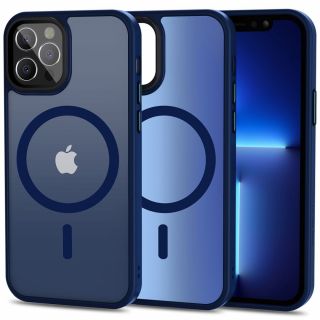 Tech-Protect MagSafe iPhone 12 / 12 Pro kemény hátlap tok - kék