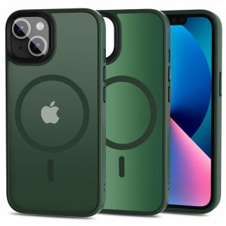 Tech-Protect MagSafe iPhone 13 kemény hátlap tok - zöld