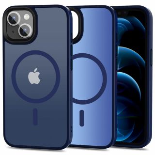 Tech-Protect MagSafe iPhone 13 kemény hátlap tok - kék