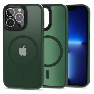 Tech-Protect MagSafe iPhone 13 Pro kemény hátlap tok - zöld