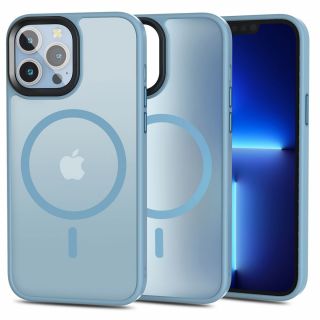 Tech-Protect MagSafe iPhone 13 Pro Max kemény hátlap tok - kék