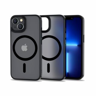 Tech-Protect Magmat MagSafe iPhone 14 kemény hátlap tok - matt fekete