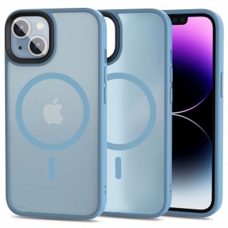 Tech-Protect MagSafe iPhone 14 kemény hátlap tok - kék