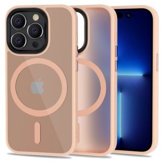 Tech-Protect Magmat MagSafe iPhone 14 Pro kemény hátlap tok - rózsaszín
