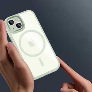 Tech-Protect MagMat MagSafe iPhone 15 kemény hátlap tok - zöld