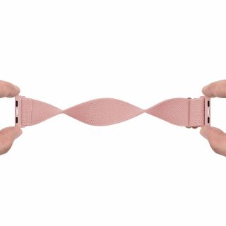 Tech-Protect Mellow Apple Watch 41mm / 40mm / 38mm  gumis textil szíj - rózsaszín